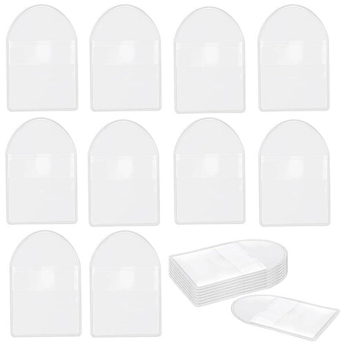 Pacote com 200 Mangas de Moedas de Bolso Único de 2 Polegadas, Suprimentos para Coleta de Moedas de Plástico Suportes Transparentes Protetores Sacos