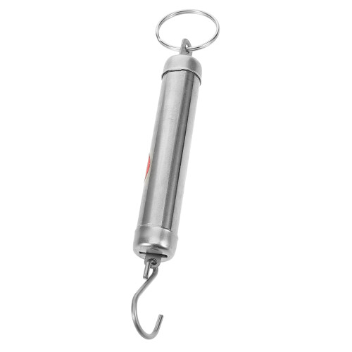 5Pcs Silver Mini Spring Scales Portable Handheld Hanging Weight Scale 1