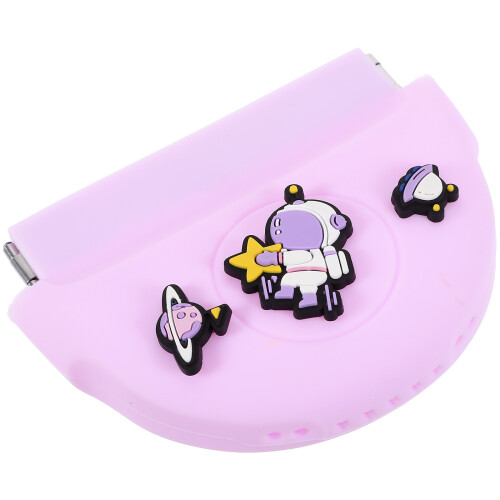 5Pcs Violet Wear-Resistant Silicone Retainer Container Practical Box 2