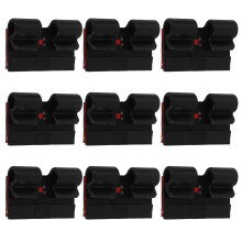 50Pièces Attaches Câbles Adhésives Noires En Nylon Pa Pour Maison