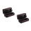 2Pcs Black Watch Storage Organizer with Soft Padding and 2 Watch Slots 8