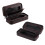 2Pcs Black Watch Storage Organizer with Soft Padding and 2 Watch Slots 3