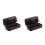2Pcs Black Watch Storage Organizer with Soft Padding and 2 Watch Slots 4