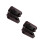 2Pcs Black Watch Storage Organizer with Soft Padding and 2 Watch Slots 6