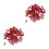 200Pcs Red Wood Pushpin Practical Thumbtack for Office Home School Use 8