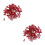 200Pcs Red Wood Pushpin Practical Thumbtack for Office Home School Use 4