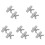 10Pcs Silver Stainless Steel Threaded Eyelet Nuts for Use 4