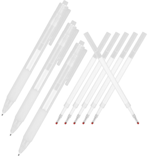 4Sets Stable White Skin Marking Pen ABS Material Eyebrow Tattoo Tool 2