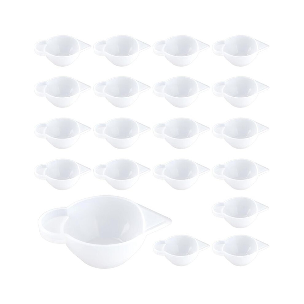 Semoic 20Pcs Resin Mixing Cups, Small Silicone Molds Cup Dispenser Measuring Cups For Epoxy Resin Mixing, Jewelry Making