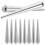 20Pcs Durable Silver Rivet Studs for Shoes Jackets and DIY Crafts 1