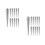 20Pcs Durable Silver Rivet Studs for Shoes Jackets and DIY Crafts 4