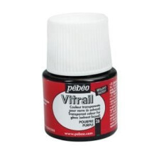 Vitraalimaalit - Pebeo - Purppura - 45ml - Läpinäkyvä - Kiilto