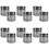 12Pcs Stainless Steel Gauze Storage Jars Silver Reusable Container 4