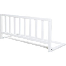 ROBA Bettgitter aus Holz 90 cm - Sichere Fallschutz für Babys und Kinder - 18 Monate bis 5 Jahre - Einfache Montage - Weiß