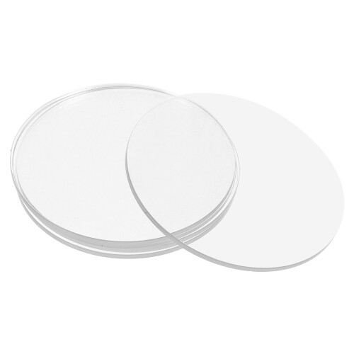 20Pcs Clear Acrylic Discs Round Sheets Lightweight for DIY Crafts