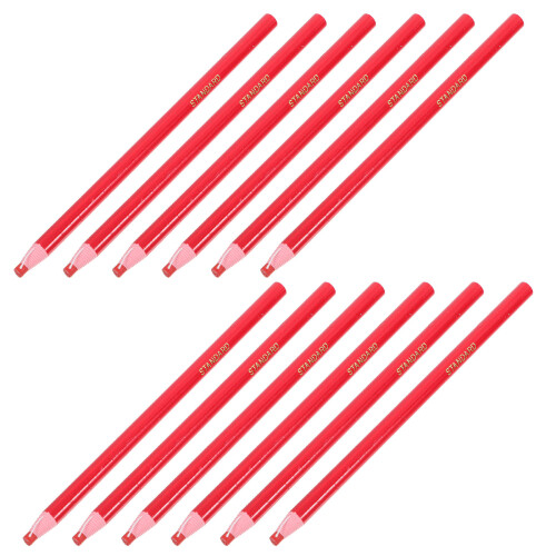 48Pcs Peel-Off Wax Crayons Red for Tailor Marking Sewing Fabric Tools