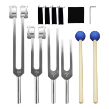 Stimmgabelsatz Aus Aluminiumlegierung, 128 Hz, 256 Hz, 512 Hz, 1024 Hz Stimmgabeln für Klang-Yoga-Meditation-Entspannung
