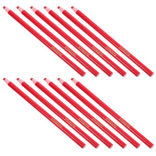 48Pcs Peel-Off Wax Crayons Red for Tailor Marking Sewing Fabric Tools 1
