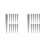 20Pcs Durable Silver Rivet Studs for Shoes Jackets and DIY Crafts 6