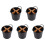 5X Cutlery Organizer Knife Stand Storage Holder Separate Spoon Fork Chopstick Kitchenware Cooking Tool Bucket Black 1