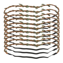 40Pcs Adjustable Multi Color Woven Leaf Hair Accessory for Women