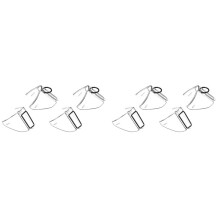 4 Pares de Gafas de Seguridad Protector Lateral en Gafas Protector Lateral Antideslizante en Protector Lateral para Gafas de Seguridad
