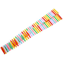 4Pcs Small Mini Wood Fence Durable Multicolor Fairy Garden Decor