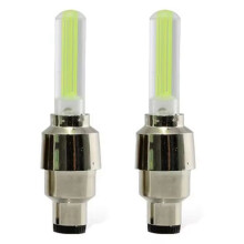 2 Lumières Néon pour Rayons de Vélo, Lumière LED, Bouchon de Valve de Pneu, Lampe Torche, Accessoires de Vélo C