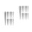 20Pcs Durable Silver Rivet Studs for Shoes Jackets and DIY Crafts 9