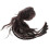 2Pcs Half-Up Braided Ponytail Clip Extensions Multi Colored High Temp 1