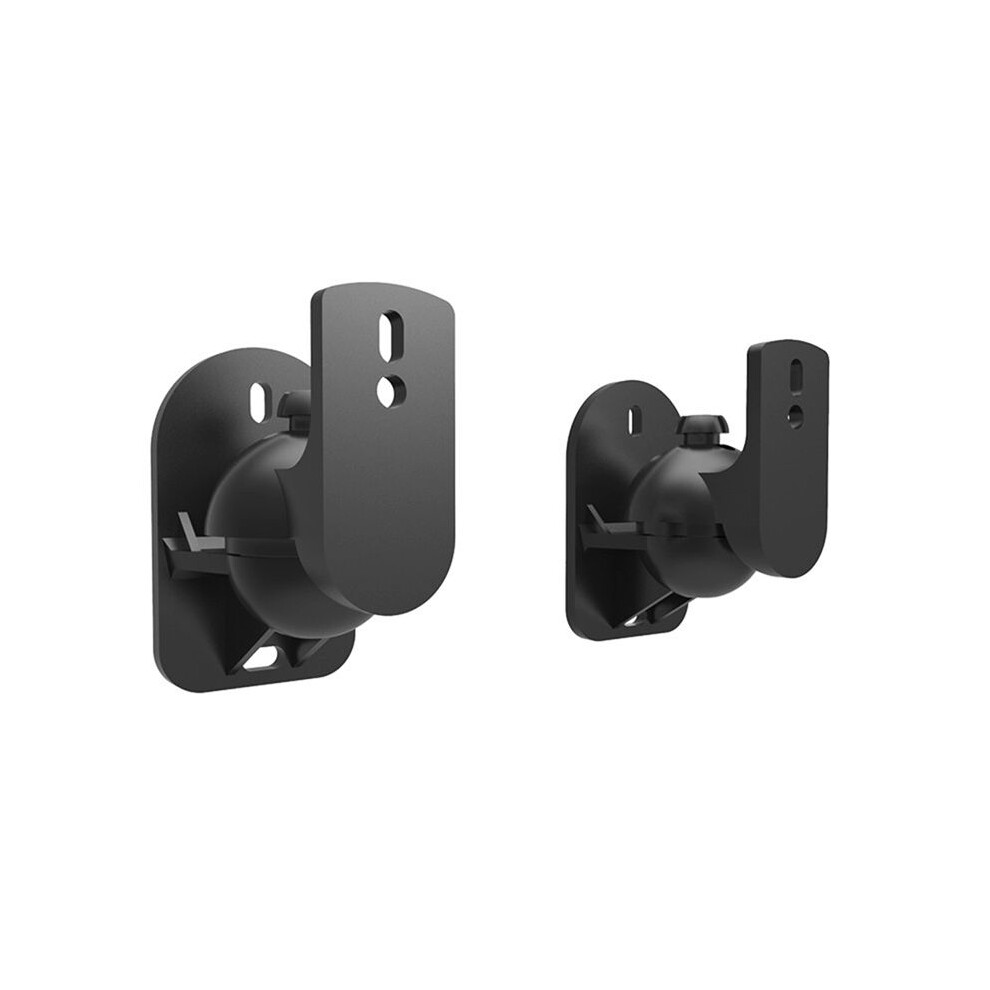 Wall Mount Swivel Satellite/Bookshelf Speaker Brackets Black For Speakers 6131180465250