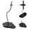 2Pcs Stable Adjustable Action Figure Support Base Black ABS Material 11