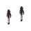 2Pcs Half-Up Braided Ponytail Clip Extensions Multi Colored High Temp 4