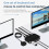 USB KVM  USB Shared Switcher 2 in 4 Out for Laptop PC Keyboard Mouse Printer USB  Hub Adapter USB 2.0 4