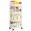 4-Layer Household Snacks Storage Bookshelf, Trolley Storage Rack, Storage Rack Kitchen Fruit and Vegetable Basket 1