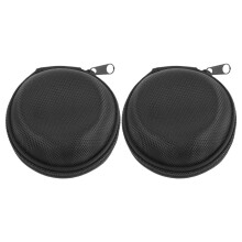 4Pcs Wear-Resistant Round Watch Case Portable Black Travel Storage