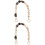 2Pcs Resin Bag Chain Portable Handbag Decorative Strap 5