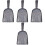 4Pcs Compact Steel Coal Silver Household Ash Scoops 3