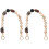 2Pcs Resin Bag Chain Portable Handbag Decorative Strap 2