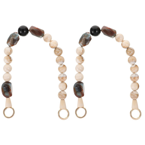 2Pcs Resin Bag Chain Portable Handbag Decorative Strap 1