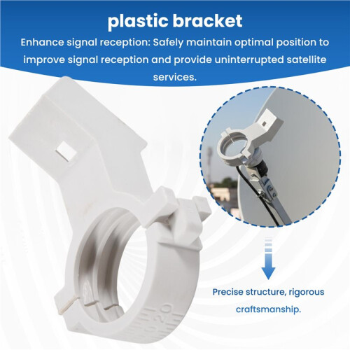 KU Band LNB Holder for Satellite Dishes 20mm Plastic Bracket,  for Multiple Dish Sizes 2