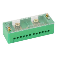 Fj6 Single-Phase Wire Junction Box 12 Export, Brass Terminal Block, for Home Distribution, to Support 200A, 220V