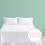 2Pcs Durable White Hospital Bed Covers Breathable Fitted Sheets 8