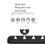 5 Holes Self-Adhesive Power Cord Manager Fixed Chuck Plug Mouse Cable Headset Winder Mobile Phone Data Cable Card Black 3