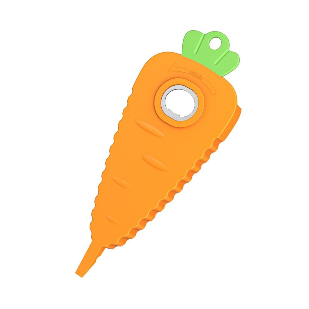 Semoic Jar Openers Bottle Opener,Get Lids-Off Easily, Carrot Shaped With Magnets For Decorate Fridge For Kitchen Gadgets