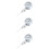 3Pcs Accurate Air Pressure Gauge with Needle for Ball Testing Silver 8