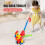 2Pcs Push and Pull Baby Walker Toy Cartoon Rooster Early Learning 9