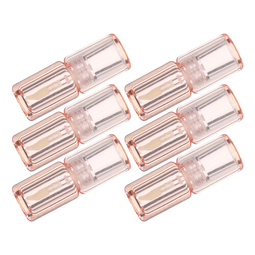 24Pcs Pink Round Plastic Lip Gloss Tubes Refillable for DIY Use