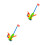2Pcs Push and Pull Baby Walker Toy Cartoon Rooster Early Learning 4