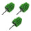 3Pcs Green Plastic Model Trees for Diorama Crafting Landscape Decor 4
